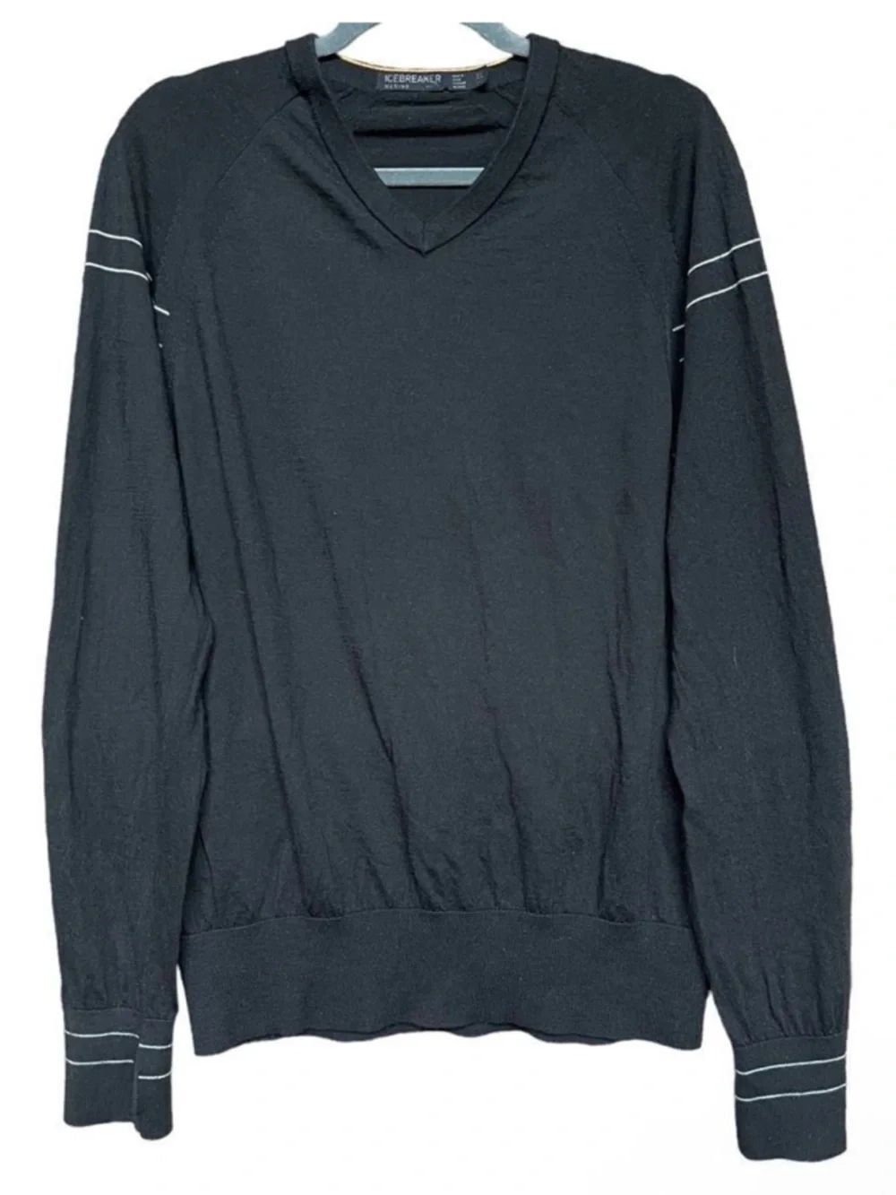 ICEBREAKER Men’s 100% Wool V-Neck Sweater XL